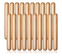 PURPLLE 20Pieces 8 Inch Kids Rhythm Sticks Music Lummi Sticks Classical Wood Claves Musical Percussion Instrument Musical Sticks