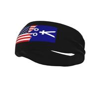 Purported Flag of The Republic of Zamboanga and America Headbands Men Women Non Slip Wicking Sports Sweatband for Gym Basketball Yoga Hairbands