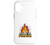 Purpose Driven Motivation Fire Energy Mindset Design Case for iPhone 16 Plus