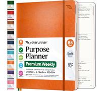 Purpose Planner B5 Undated Monthly Weekly Daily Productivity Journal 2024 Life Health Goal Setting Business Tool for Professionals Moms Academic Student Organizer Notebook (7.5”x9.8” Navy Softcover)