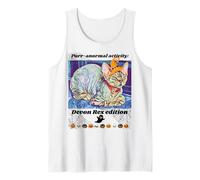Purr-anormal Activity: Devon Rex Edition Funny Halloween Tank Top