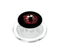 Purr Evil Devil Cat Grunge Spooky Design PopSockets PopGrip for MagSafe