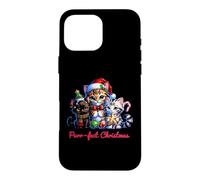 Purr-fect Christmas Cute Holiday Kittens Cartoon Case for iPhone 16 Pro Max