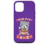 Purr-fect Ramen Cat Noodle Lover Kawaii Feline Case for iPhone 12/12 Pro