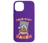 Purr-fect Ramen Cat Noodle Lover Kawaii Feline Case for iPhone 14