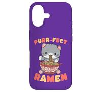 Purr-fect Ramen Cat Noodle Lover Kawaii Feline Case for iPhone 17