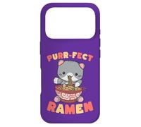 Purr-fect Ramen Cat Noodle Lover Kawaii Feline Case for iPhone 17 Pro