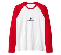 Purr-Fection: Playful Cat Lover Wordplay Raglan Baseball Tee, Men, Red/White, XXL