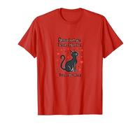 Purr-Fection Takes Practice Cat Lover Motivational T-Shirt, Men, Red, XXL
