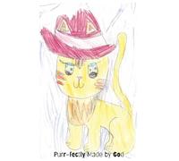 Purr-fectly Made By God Dotted Notebook for Kids, 8 x 5, 120 pages, gift for cat lover, Christians: Compact Journal for Children