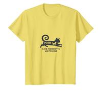 Purr Like Nobody's Watching - Whimsical Cat Lover T-Shirt, Kids, Lemon, 2 Years