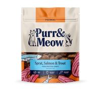 Purr & Meow - Fish Jerky Training Cat Treats, Pack of 1x90g | Treats for Cats, Grain Free, Treats Suitable for Adult Cats, High Value Reward, Irresistible Flavour