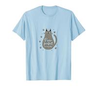 Purr-Perfect in Every Way: Adorable Cat Paw T-Shirt, Men, Baby Blue, 3XL