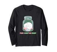 Purr Scription Ready Pharmacist Pharmacy Technician Rx Long Sleeve T-Shirt