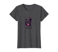 Purr Your Heart Out: Cute Cat Lover Music Note T-Shirt, Women, Dark Heather Grey, XL
