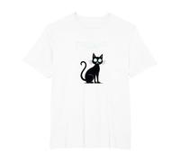 Purranormal Activity: Spooky Cat Halloween T-Shirt, Men's Big and Tall, White, 6X Tall