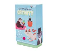 Fizz Creations Purranormal Cativity Mystery Game for Family and Friends. Cluedo Style Game With A Feline Twist! Includes 36 Cards, 4 Pencils & 100 Clue Sheets. For 3 to 6 players. Fun Travel Games.