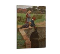 PURRCOCO A Nibble Edmund Blair Leighton Painter Poster Wall Art Poster Prints Home Decor Picture Canvas Painting Posters 08x12inch(20x30cm)