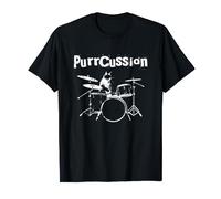Purrcussion - Funny Cat Word Pun Drums Percussion Drum Set T-Shirt