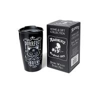 Purrfect Brew Cat Double Wall Ceramic Travel Mug Alchemy Design