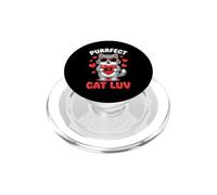 Purrfect Cat Luv 67 Cute Feline Number Design PopSockets PopGrip for MagSafe