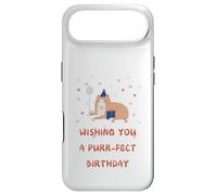 Purrfect Kitty Cat Design Funny Birthday for Women Case for iPhone Air