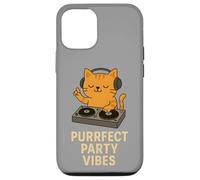 Purrfect Party Vibes DJ Cat Disco Design Case for iPhone 12/12 Pro