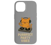 Purrfect Party Vibes DJ Cat Disco Design Case for iPhone 14