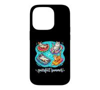Purrfect Summer Cats Floating Pool Vacation Case for iPhone 14 Pro