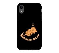 Purrfectly Asleep Pyjamas Pajamas Case for iPhone XR