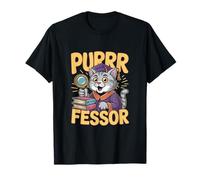 Purrfessor Funny College Professor Cat Acatemic T-Shirt
