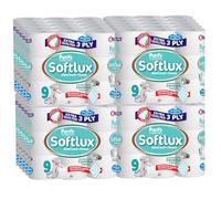 Purrfs Softlux 3ply Luxury Quilted Soft Toilet Rolls 9 Rolls (Coconut, 180 Rolls)