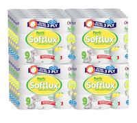 Purrfs Softlux 3ply Luxury Quilted Soft Toilet Rolls 9 Rolls Per Pack (Citrus, 180 Rolls)