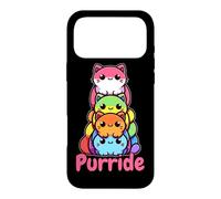 Purride Cats LGBTQ Pride Rainbow Flag Colors Kitten Case for iPhone 17 Pro Max