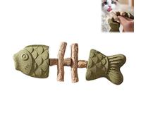 PurriDent - Fix Your Cat’s Dental Health, Natural Creative Fish Bone Cat Toy, Interactive Kitten Chew Playthings, Chew Stick Toys, Interactive Playtime, for Cats Teeth Cleaning (A - 1PC)