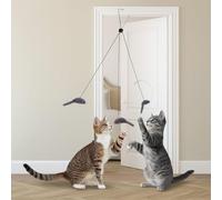 Purring Pussy Cat Door Hanging Toy 2 Pack