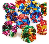 Purring Pussy Cat Toy Crinkle Balls 12 Pack (12 Crinkle Balls)