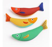 Purring Pussy Fish Catnip Toy, 3 Pack