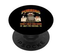 Purring won't help you cook but I'm trying PopSockets Adhesive PopGrip
