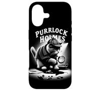Purrlock Holmes Cat Detective Tee - Mystery Fun Inspector Case for iPhone 17