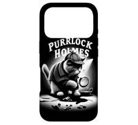 Purrlock Holmes Cat Detective Tee - Mystery Fun Inspector Case for iPhone 17 Pro
