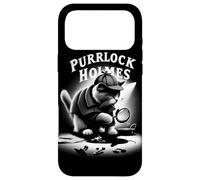 Purrlock Holmes Cat Detective Tee - Mystery Fun Inspector Case for iPhone 17 Pro Max