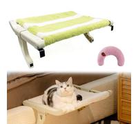 Purrloft Cozy Luxury Cat Bed, 2025 New Soft Breathable Sturdy Bedside Hammock Windowsills for Indoor Cats (With cat pillow B)
