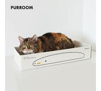 PURROOM Little Chick Long Cardboard Cat Scratcher Box