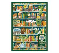 Purrrfect Bookshelf 1000 Piece Jigsaw Puzzle Cat Design Novelty Gifts for Teens