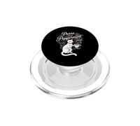 Purrs And Peppermint Tea Cat Mom Herbal Beverage Drinker PopSockets PopGrip for MagSafe