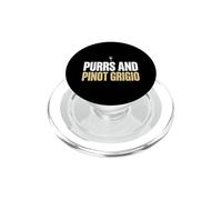 Purrs and Pinot Grigio Cat Mom PopSockets PopGrip for MagSafe