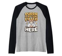 Purrscriptions Filled Here Pharmacist Cat Pharmacy Pun Raglan Baseball Tee