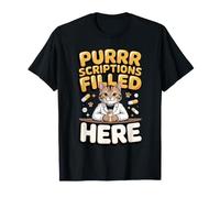 Purrscriptions Filled Here Pharmacist Cat Pharmacy Pun T-Shirt