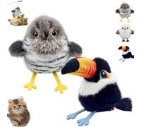 Purrsuit Bird Flapping Cat Toy, Interactive Flying Bird Cat Toys, Rechargeable FlappingBird CatToys, Flapping BirdCat ToyFlying with Catnip,Three-Mode Wing Flap (Cuckoo+Pelican)